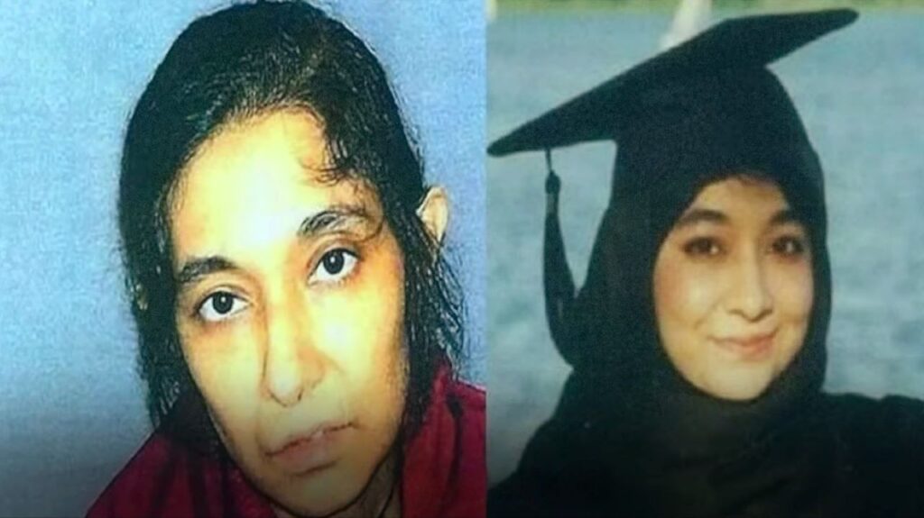 Captures a moment from her academic life, Reflects her situation post-arrest