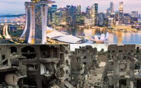 a joint picture one size gaza other side arab luxaury